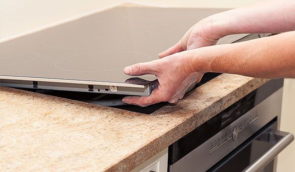 Einbau von einem Herd